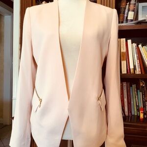 Magaschoni Open Front Cream Jacket Size 8